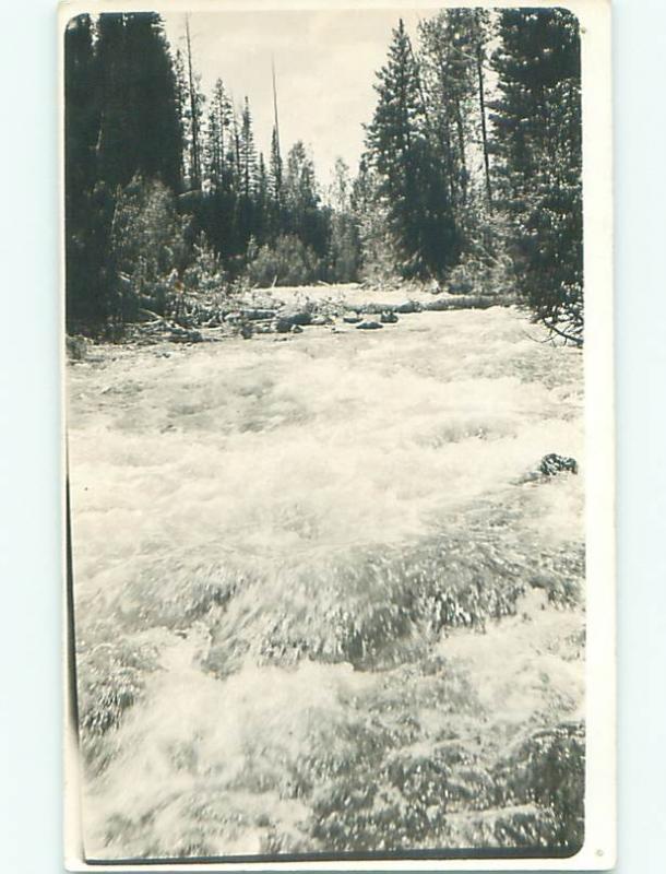 rppc Pre-1918 ROARING RAPIDS OF THE RIVER AC7658