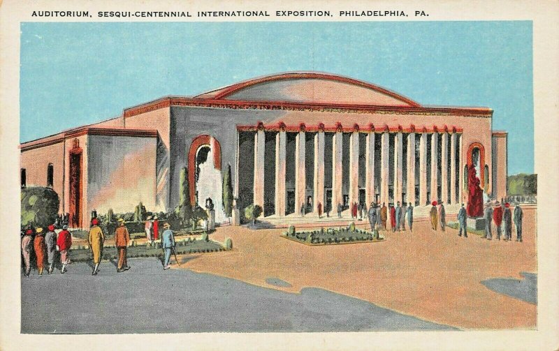 PHILADELPHIA PA~1926 SESQUI-CENTENIAL INTERNATIONAL EXPO~AUDITORIUM POSTCARD