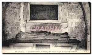 Old Postcard In The tomb & # 39Helene Melun in the crypt of Our Lady & # 39eg...