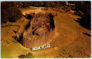 c1960s Midland, Ontario, CA Indian Village in Little Lake Park Postcard Vtg A133