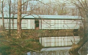 Ohio Richland County #1 Covered Bridge Chrome Postcard Unused