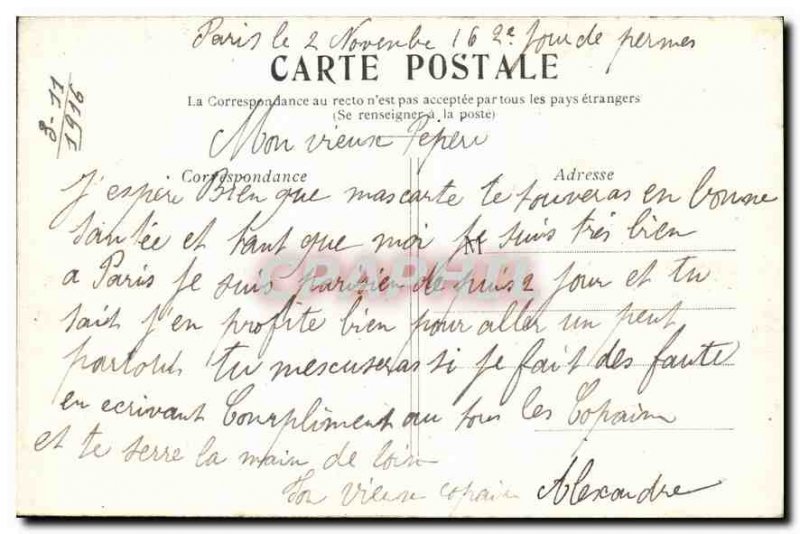 Postcard Old Paris Gare de l'Est