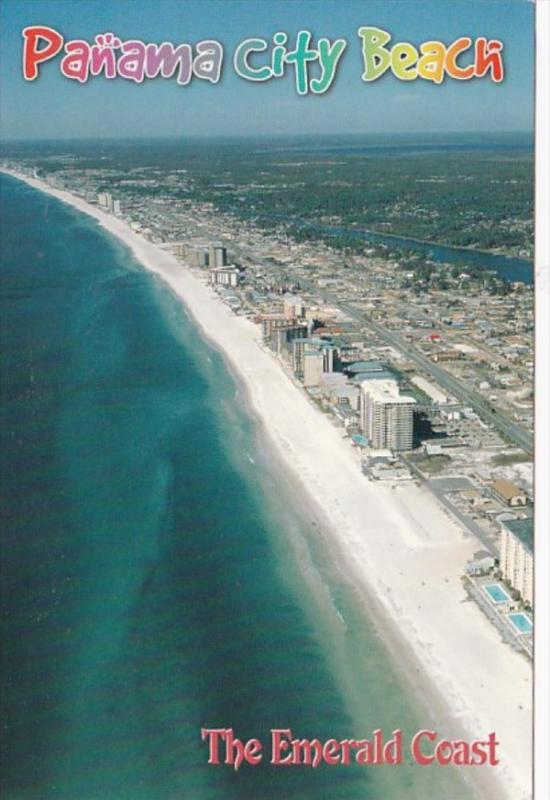 Florida Panama City Beach Aerial View Thomas Drive and Grand Lagoon