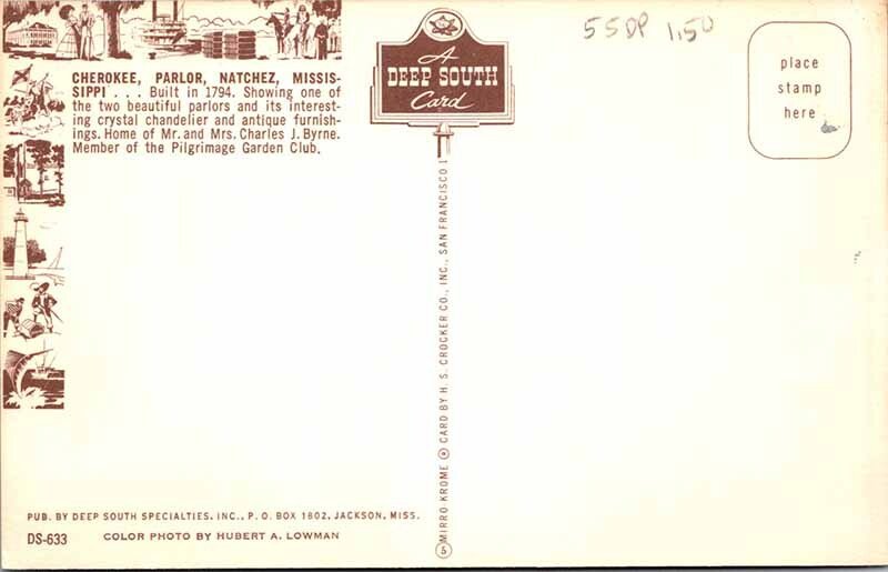 POSTCARD SCENE Natchez Mississippi MS AO3945