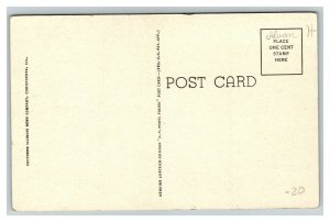 Vintage 1930's Postcard St. Anthony's Catholic Church Virginia Ave. Effingham IL