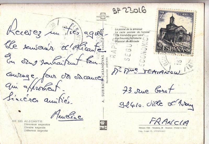 BF23016 alicante multi views  spain front/back image