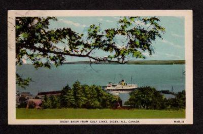 NS DIGBY Steamer Steamship NOVA SCOTIA CANADA Postcard