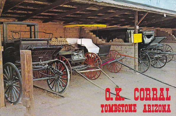 Antique Buggies Coaches Wagons and Burial Coaches O K Corral Tombstone Arizona