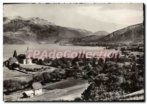 Postcard Modern Sevrier Church and Lake