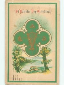 Divided-Back ST. PATRICK'S DAY SCENE Great Postcard W8197