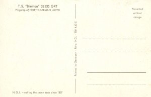 North German Lloyd Line - TS Bremen