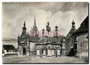 Postcard Modern Finistere Guimiliau Calvary and the Church