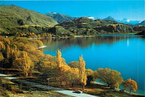 New Zealand Glendhu Bay autumn at Lake Wanaka butterfly stamp 