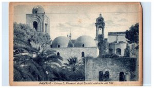 Chiesa S Giovanni degli Eremiti Palermo Italy Black And White Postcard