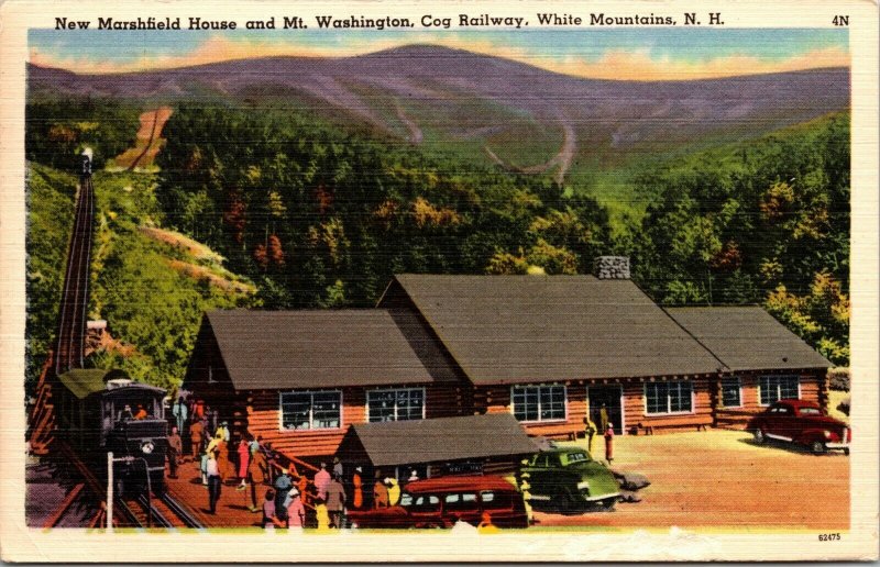 NEW MARSHFIELD HOUSE & MT. WASH. COG RAILWAY, WHITE MTS., NH POSTED