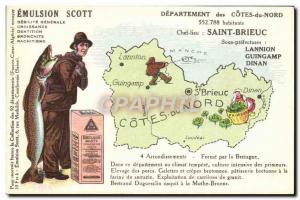 Postcard Old Scott Emulsion Department Cotes North Saint Brieuc