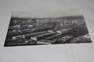 Genova Panorama e Porto Photo Postcard Ediz. Salvanova Vera Fotografia