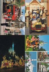 Walt Disney World Transport Car Lagoon Bus 4x Postcard s