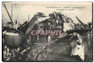 Old Postcard Boat Catastrophe of Freedom clearing gateways