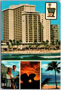 Holiday Inn Express & Waikiki Beach Kalakaua Avenue Honolulu Hawaii HI Postcard