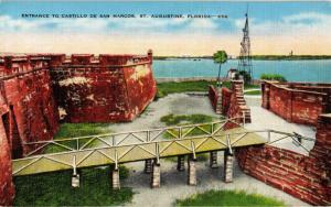 ENTRANCE CASTILLO DE SAN MARCOS ST AUGUSTINE FLORIDA
