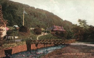 Vintage Postcard Glen Helen Douglas National Forest Bridge Trail Isle of Man