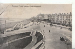 Lancashire Postcard - Princess Parade Looking North - Blackpool - Ref 17142A