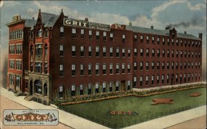 WILLIAMSPORT PENN PA The Home of GRIT Family Newspaper Antique Postcard
