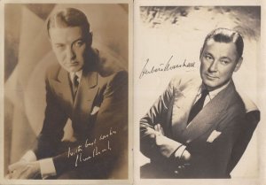 Herbert Marshall Film Actor 7x5 2x Pre Printed Vintage Card Signed Photo