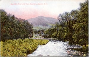 Postcard NH Jackson - Glenn Ellis River and Thom Mountain