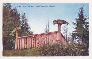 Alaska Wrangell Shakes Grave Totems