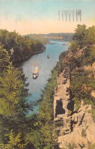 Taylors Falls Minnesota birds eye view The Devil's Chair antique pc Z21074