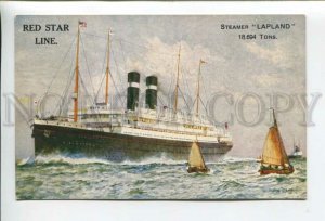 432610 USA CANADA Red Star Line ship steamer Lapland Vintage postcard