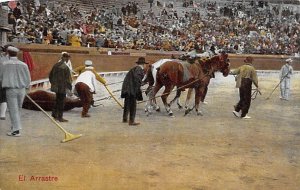 El Arrastre Tarjeta Postal Bullfighting Unused 
