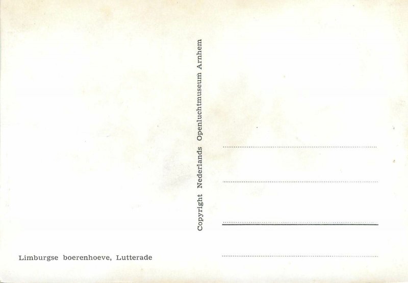 Postcard Netherlands Lutterade Limburg farmhouse