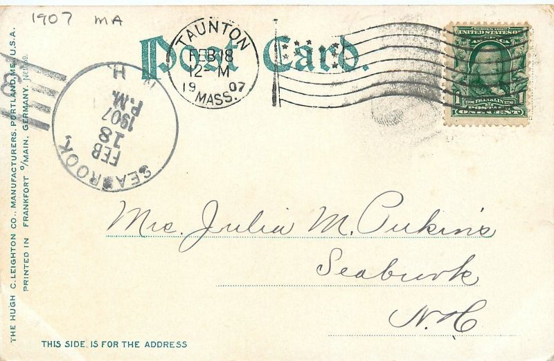 1907 Cape Cod Massachusetts Cranberry Picking occupation Postcard 25-11497