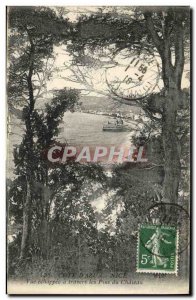 Old Postcard Nice view echappee Travers has the Pins du Chateau