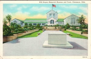 Will Rogers Memorial Museum and Tomb Claremore OK Postcard PC123
