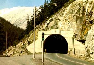 Canada - BC, Fraser Canyon. China Bar Tunnel near Boston Bar