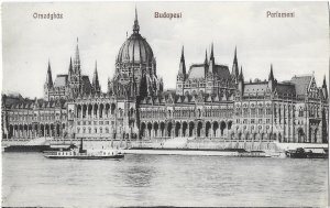 Budapest Capitol of Hungary Parliment 1910