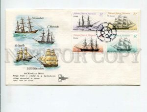 3162775 MICRONESIA 1985 Ships Sailboats FDC Cover