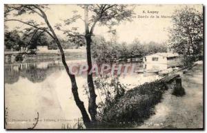 Old Postcard Lagny The Banks of the Marne