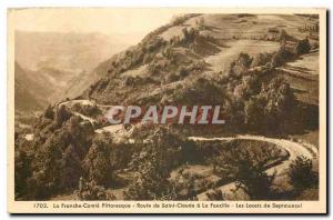 Old Postcard Franche Comte de Saint Claude Picturesque Route has the Sickle L...