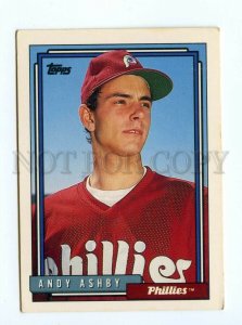 088922 Baseball Topps CARD 1992 Andy Ashby Phillies #497