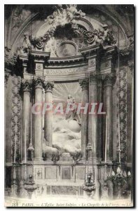 Old Postcard Paris Saint Sulpice Church Chapel of the Virgin