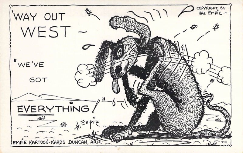 Hal Empie, Humor, Way out West,We've Got Everything! , Duncan AZ,Old Post Card