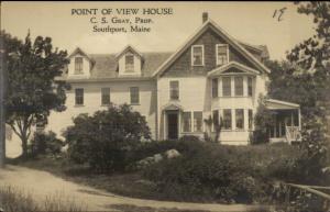 Southport ME Point of View House Real Photo Postcard