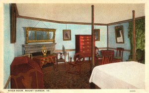 Vintage Postcard 1920's River Room Mount Vernon Va. Virginia Pub by BS Reynolds