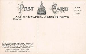 Georgetown Heights & Georgetown College, Washington, D.C.,Early Postcard, Unused