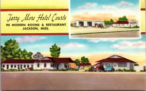 Linen Postcard Tarry More Hotel Courts in Jackson, Mississippi